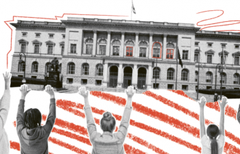 Cover Jahresbericht 2025: Junge Menschen stützen das Berliner Abgeordnetenhaus