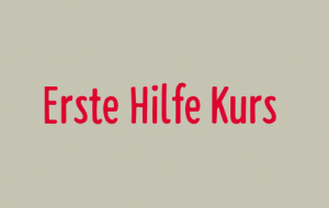 Erste Hilfe Kurs