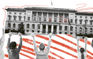 Cover Jahresbericht 2025: Junge Menschen stützen das Berliner Abgeordnetenhaus